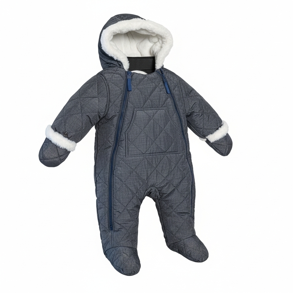 NWT Urban Republic Baby Boys Faux Fur Lined Insulated Snowsuit Size 6 Months